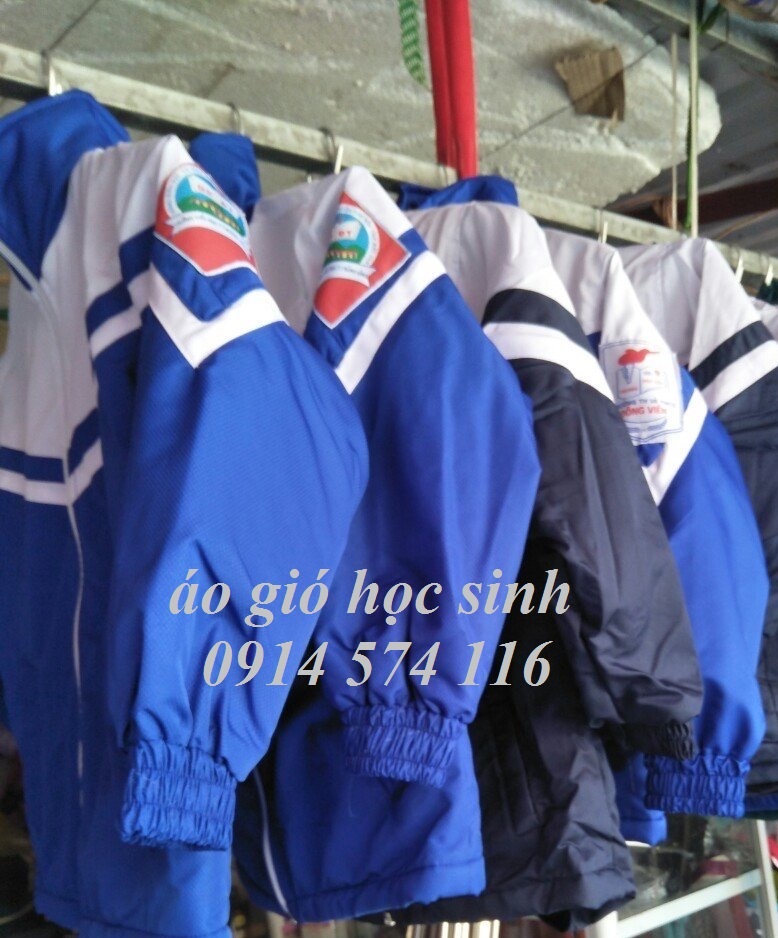 Aó khoác gió ấm học sinh